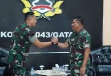 Perkuat Silaturahmi, Danlanud BNY Audiensi dengan Danrem 043/Gatam dan Kakanwil ATR/BPN Lampung