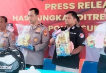 Ditresnarkoba Polda Sumsel Ringkus 2 Kurir Narkoba Asal Lampung, 20 Kg Sabu Diamankan