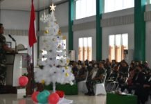 Korem 043/Gatam Gelar Perayaan Natal Oikumene