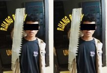 Bawa Gergaji Besi, Polsek Tanjung Karang Barat Amankan Anggota Geng Motor di Rumah Warga