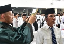 981 Orang PPS di OKI Resmi Dilantik, Siap Sukseskan Pesta Demokrasi 2024