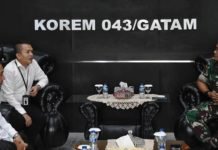 Komisi Yudisial RI Kunjungi Korem 043/Gatam