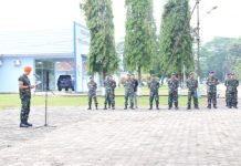 Bacakan Amanat Kasau, Danlanud BNY Pimpim Apel Luar Biasa