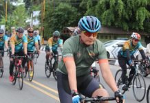 Dandim 0402/OKI Gowes Bersama Pangdam II/Sriwijaya