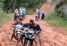 Begini Potret Jalan Penghubung Desa Warga Mulya Menuju Tanjung Keputran Muba