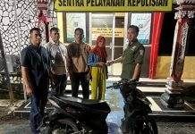 Tak Butuh Lama, Polsek Kayuagung Berhasil Temukan Motor Neni yang Hilang Dicuri