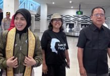 Mingrum Gumay Sambut Kedatangan Istri Ganjar Pranowo di Bandar Raden Intan II