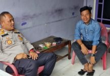 Kapolsek SP Padang Datangi Desa Terusan Menang, Sampaikan Pesan Kamtibmas Jelang Pemilu