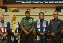 Hadiri Rapat Paripurna, Danrem 043/Gatam Sampaikan Apresiasi Atas Perubahan Propemperda Provinsi Lampung Tahun 2024