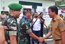 Hari Pertama Kerja, Pj. Bupati OKI Terima Kunker Pangdam II/Sriwijaya