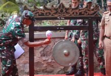 Hijaukan Lampung, Korem 043/Gatam Tanam 6.300 Batang Pohon