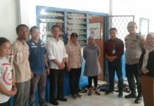 Kapolsek SP Padang Bersama Tim Cek Gudang Logistik Pemilu di Sekretariat PPK