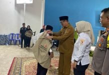 Bupati Heri Amalindo Hadiri Pelantikan PTPS se-Kecamatan Talang Ubi