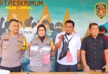 Melawan Petugas Pakai Sajam, Pria Ini Diamankan Ditreskrimum Polda Lampung