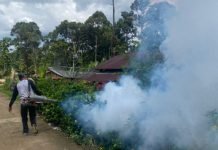 Tekan Kasus DBD, Puskesmas Talang Ubi Lakukan Fogging