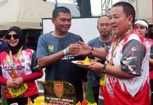 Danrem 043/Gatam Bersama Forkopimda Lepas Peserta Lomba Lari 5K dan 10K Sriwijaya Lampung Run