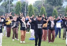 Gubernur Arinal Djunaidi Senam Bersama ASN Dilingkungan Pemprov Lampung