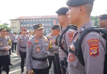Polda Lampung Perpanjang 1.882 Personel BKO Untuk Pengamanan Pemungutan Suara