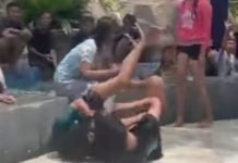 Viral, 2 Wanita Berkelahi Diduga Berebut Ban di Deras Waterboom