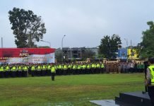 Kapolres OKI Lepas 366 Personel Untuk Lakukan Pengamanan TPS Pemilu 2024