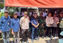 Ciptakan Kamtibmas yang Kondusif, Polsek Pampangan Bersama Unsur Tripika Patroli ke TPS