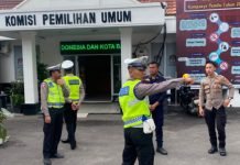 Pasca Pemilu, Polda Lampung Gencar Lakukan Patroli Rutin di KPU