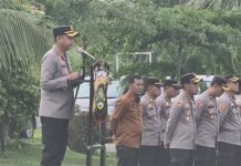 BKO Brimob Polda Sumsel dan TNI Siap Amankan Pemilu 2024 di OKI