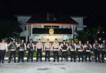 Jaga Kondusifitas Kamtibmas, Tim Sat Brimob Patroli Kantor KPU dan Bawaslu Sumsel