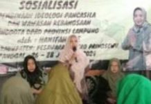 Anggota Komisi II DPRD Provinsi Lampung Sosialisasi Pembinaan Ideologi Pancasila