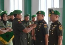 Danrem 043/Gatam Pimpin Sertijab 3 Dandim Jajaran Korem 043/Gatam