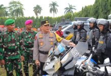 Polda Lampung Gelar Apel TNI-Polri Kesiapan Pemilu 2024 dan Siaga Bencana