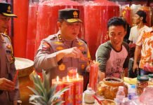 Kapolda Lampung Tinjau Pengamanan Malam Imlek