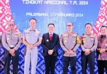 Kakorlantas Polri Hadiri Penandatanganan Program Kerja Pembina Samsat di Palembang