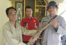 Hasil Serahan Warga Secara Sukarela, 3 Senpira Diterima Polsek Pangkalan Lampam