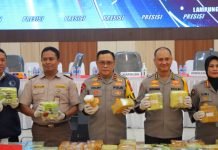 Polda Lampung Ungkap Dua Jaringan Narkotika Asal Malaysia, 20 Orang Jadi Tersangka