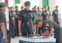 Serah Terimakan Jabatan Kasipers, Ini Pesan Danrem 043/Gatam