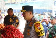Jaga Stabilitas Bahan Pokok, Wakapolda Lampung Pantau Pasar Jatimulyo