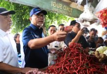 Pemprov Lampung Pantau Harga dan Ketersediaan Stok Kebutuhan Pokok di Pasar Tradisional