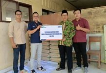BRI Cabang Pembantu Pendopo Berikan Bantuan ke Sekolah MTs Negeri PALI