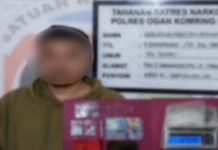 Satresnarkoba Polres OKI Tangkap Pengedar Sabu Asal Pulau Geronggang