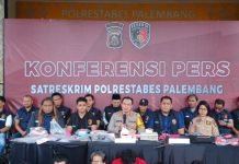 Operasi Pekat Polrestabes Palembang Berakhir, Kapolres Ungkap 96 Kasus dengan 110 Tersangka