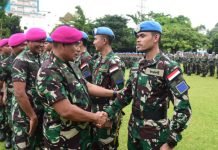 Dankormar Sambut Kedatangan Prajurit Korps Marinir Usai Bertugas dari Lebanon