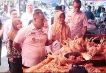 Pastikan Stabilitas Harga, Nanang Ermanto Pantau Bahan Pokok di Pasar Inpres Kalianda