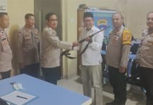 Giliran Sat Binmas Polres OKI Dapat Serahan Sepucuk Senpi Rakitan