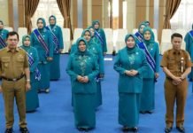 Wako Ahmadi Hadiri Pelantikan Ketua PKK dan Bunda PAUD Hasil Pilkades 2023-2029