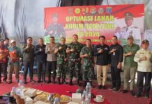 Kodim 0402/OKI Bersinergi Bersama Pemda OKI Gelar Optimasi Lahan