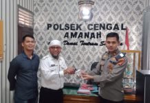 Kembali Warga Serahkan Senpira, Kapolsek Cengal Ucapkan Terimakasih