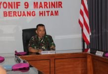 Komandan Brigif 4 Mar/BS Berikan Arahan ke Seluruh Perwira Brigif 4 Mar/BS