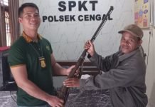 Kembali, Polsek Cengal Terima Serahan Senpira dari Masyarakat
