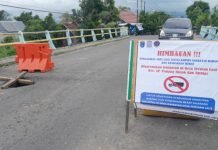 Jembatan Terusan Laut Amblas, Begini Tanggapan Dishub dan PUPR OKI